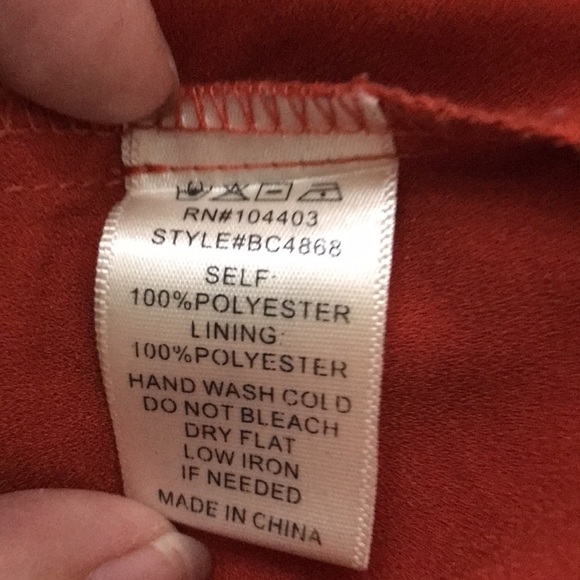 J.O.A. Rust sleeveless swing shift dress size Medium loose fit - Picture 9 of 9